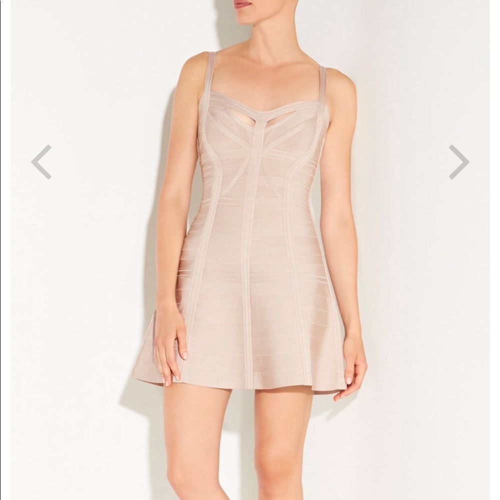 Champagne Herve Leger Dress